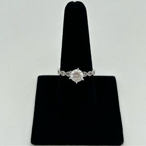 Sterling Silver Rhinestone Ring